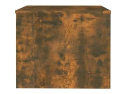 Mesa de centro madera contrachapada roble ahumado 80x50x40 cm