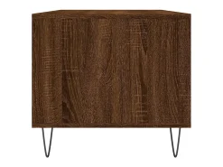 Mesa de centro madera contrachapada roble marrón 90x49x45 cm