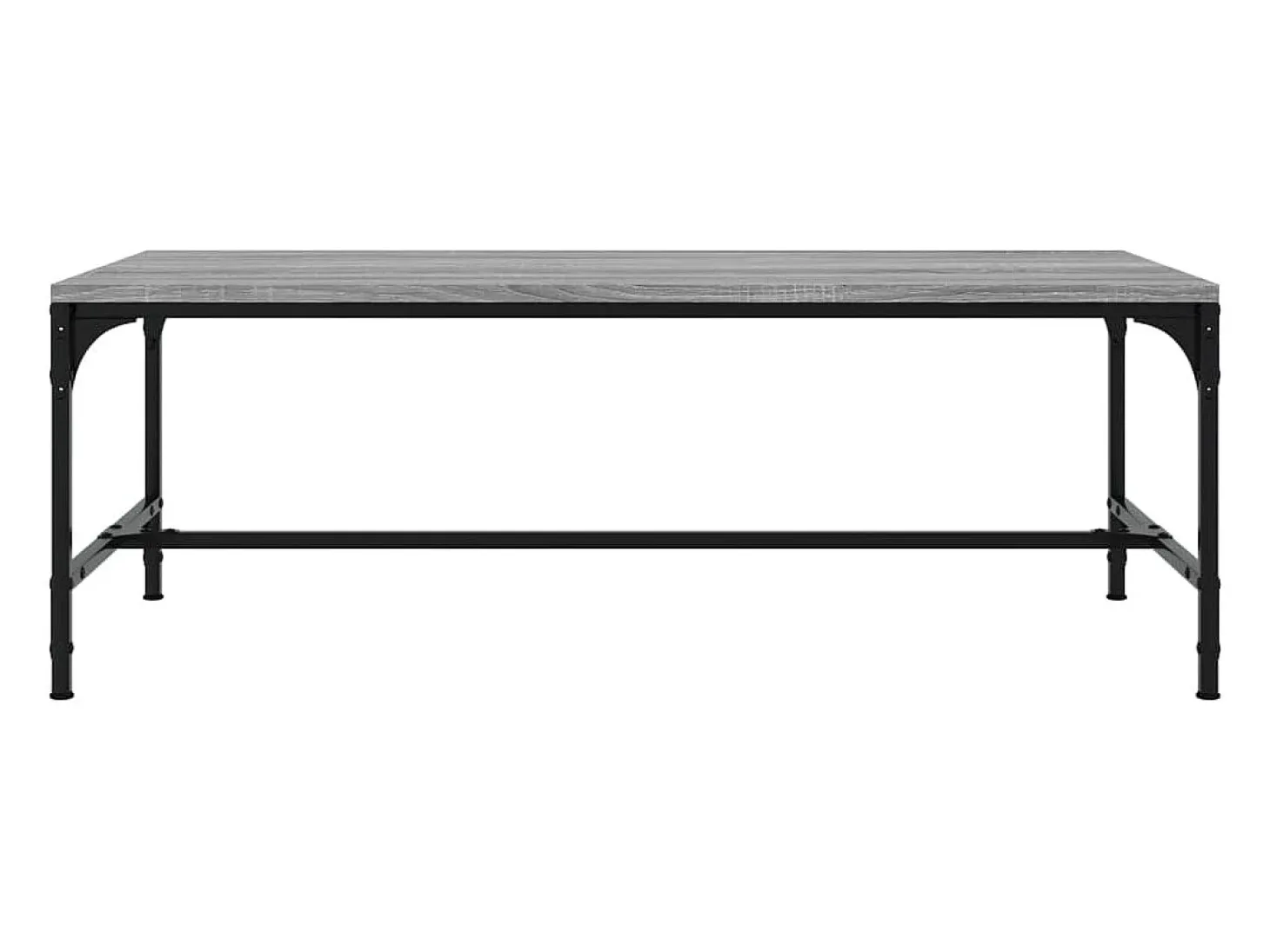 Mesa de centro madera contrachapada gris Sonoma 80x50x35 cm