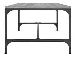Mesa de centro madera contrachapada gris Sonoma 80x50x35 cm