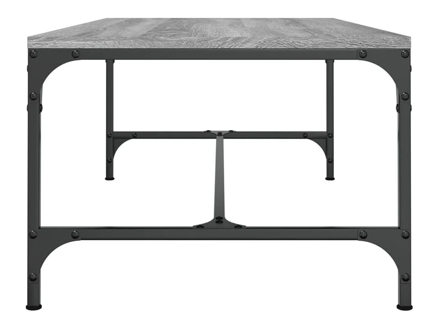 Mesa de centro madera contrachapada gris Sonoma 80x50x35 cm