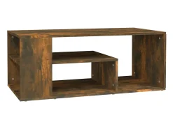 Mesa de centro madera contrachapada roble ahumado 100x50x40 cm
