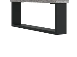 Mesa de centro madera contrachapada gris Sonoma 80x80x36,5 cm