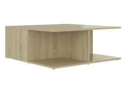 Mesa de centro madera contrachapada roble Sonoma 80x80x31 cm
