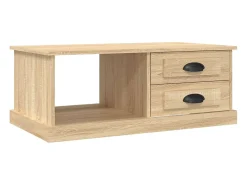 Mesa de centro madera contrachapada roble Sonoma 90x50x35 cm