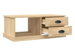Mesa de centro madera contrachapada roble Sonoma 90x50x35 cm