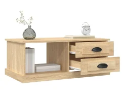 Mesa de centro madera contrachapada roble Sonoma 90x50x35 cm