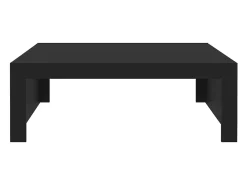 Mesa de centro madera contrachapada negro 100x100x35 cm