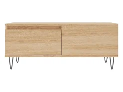 Mesa de centro madera contrachapada roble Sonoma 90x50x36,5 cm