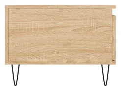 Mesa de centro madera contrachapada roble Sonoma 90x50x36,5 cm