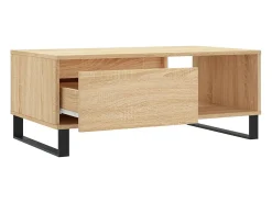 Mesa de centro madera contrachapada roble Sonoma 90x50x36,5 cm