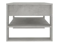 Mesa de centro madera contrachapada gris hormigón 102x55x45 cm