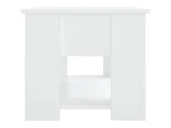 Mesa de centro madera contrachapada blanco 79x49x41 cm