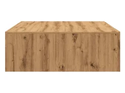Mesa de centro madera de ingeniería roble artisan 100x100x35 cm
