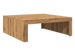 Mesa de centro madera de ingeniería roble artisan 100x100x35 cm