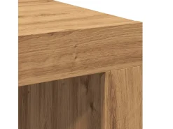 Mesa de centro madera de ingeniería roble artisan 100x100x35 cm