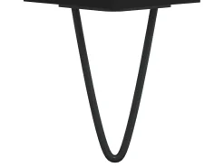 Mesa de centro madera de ingeniería negro 50x46x50 cm