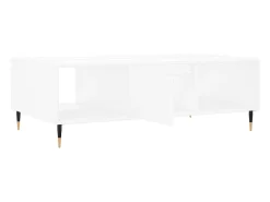Mesa de centro madera de ingeniería blanco 104x60x35 cm