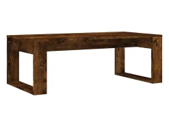 Mesa de centro madera de ingeniería roble ahumado 102x50x35 cm
