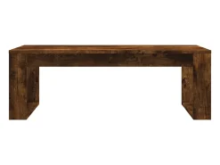 Mesa de centro madera de ingeniería roble ahumado 102x50x35 cm