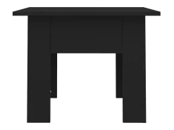 Mesa de centro madera de ingeniería negra 55x55x42 cm