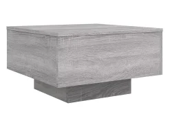 Mesa de centro madera de ingeniería gris Sonoma 55x55x31 cm