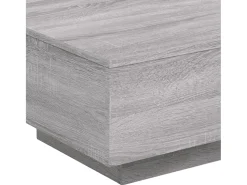 Mesa de centro madera de ingeniería gris Sonoma 55x55x31 cm