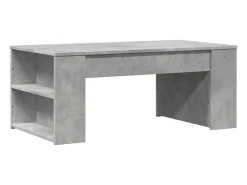 Mesa de centro madera de ingeniería gris hormigón 102x55x42 cm