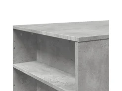 Mesa de centro madera de ingeniería gris hormigón 102x55x42 cm