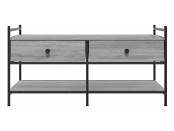 Mesa de centro madera de ingeniería gris Sonoma 99x50x50 cm