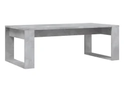 Mesa de centro madera de ingeniería gris hormigón 102x50x35 cm