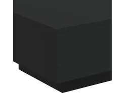 Mesa de centro madera de ingeniería negro 55x55x31 cm