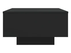 Mesa de centro madera de ingeniería negro 55x55x31 cm