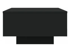 Mesa de centro madera de ingeniería negro 55x55x31 cm