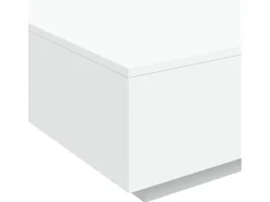 Mesa de centro madera de ingeniería blanco 80x80x31 cm