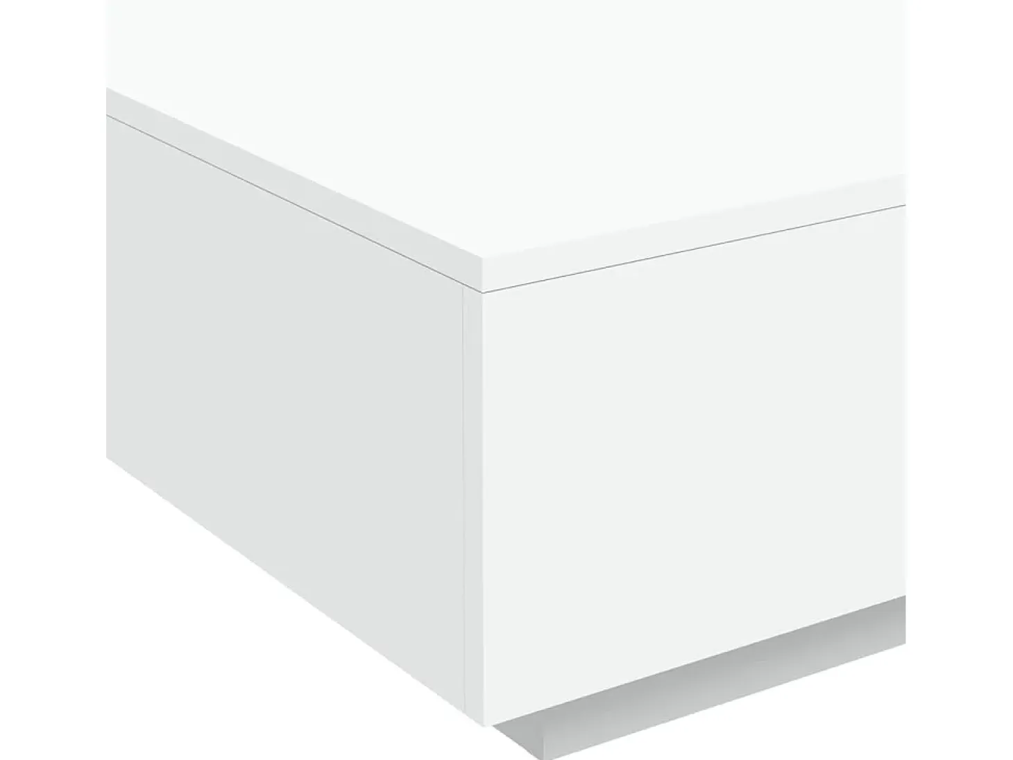 Mesa de centro madera de ingeniería blanco 80x80x31 cm