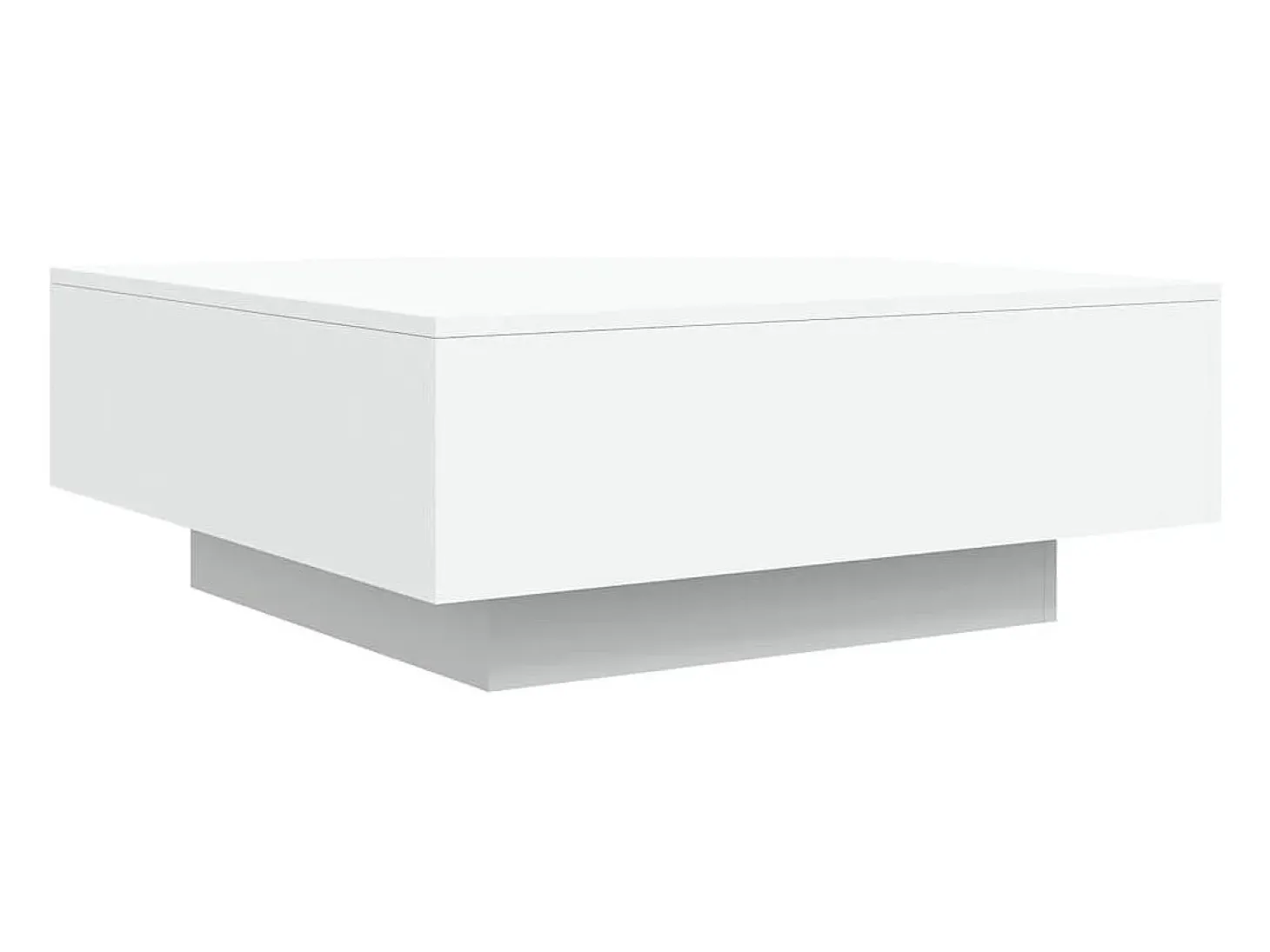 Mesa de centro madera de ingeniería blanco 80x80x31 cm