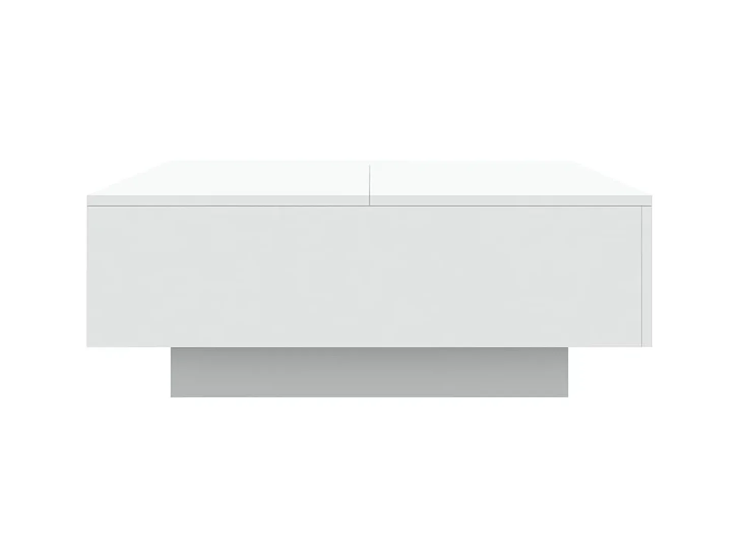 Mesa de centro madera de ingeniería blanco 80x80x31 cm
