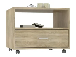Mesa de centro madera de ingeniería roble Sonoma 55x55x40 cm