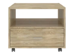 Mesa de centro madera de ingeniería roble Sonoma 55x55x40 cm