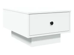 Mesa de centro madera de ingeniería blanco 60x45x31 cm