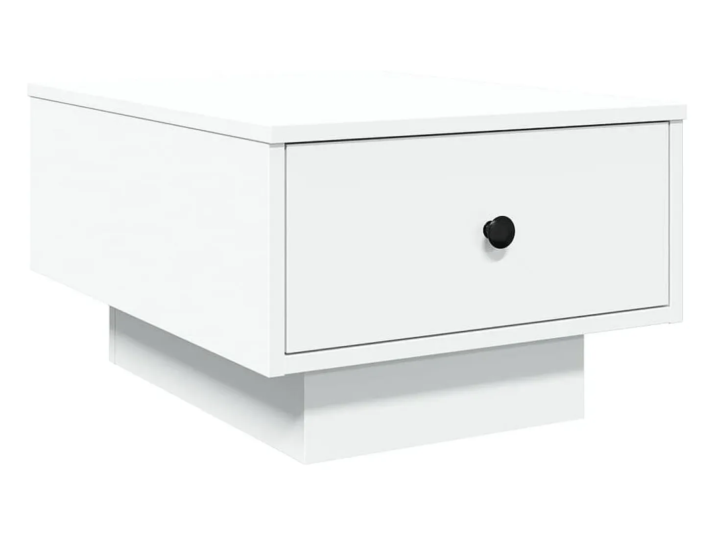Mesa de centro madera de ingeniería blanco 60x45x31 cm