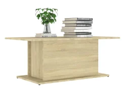 Mesa de centro madera de ingeniería roble Sonoma 102x55,5x40 cm