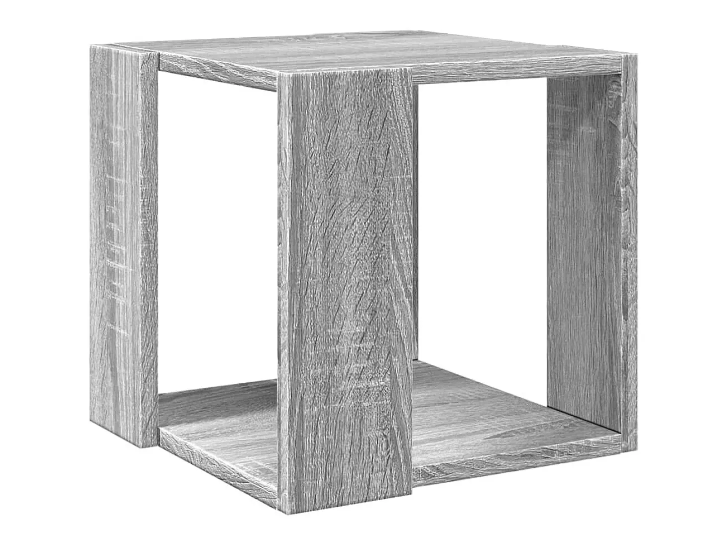 Mesa de centro madera de ingeniería gris Sonoma 32x32x30 cm