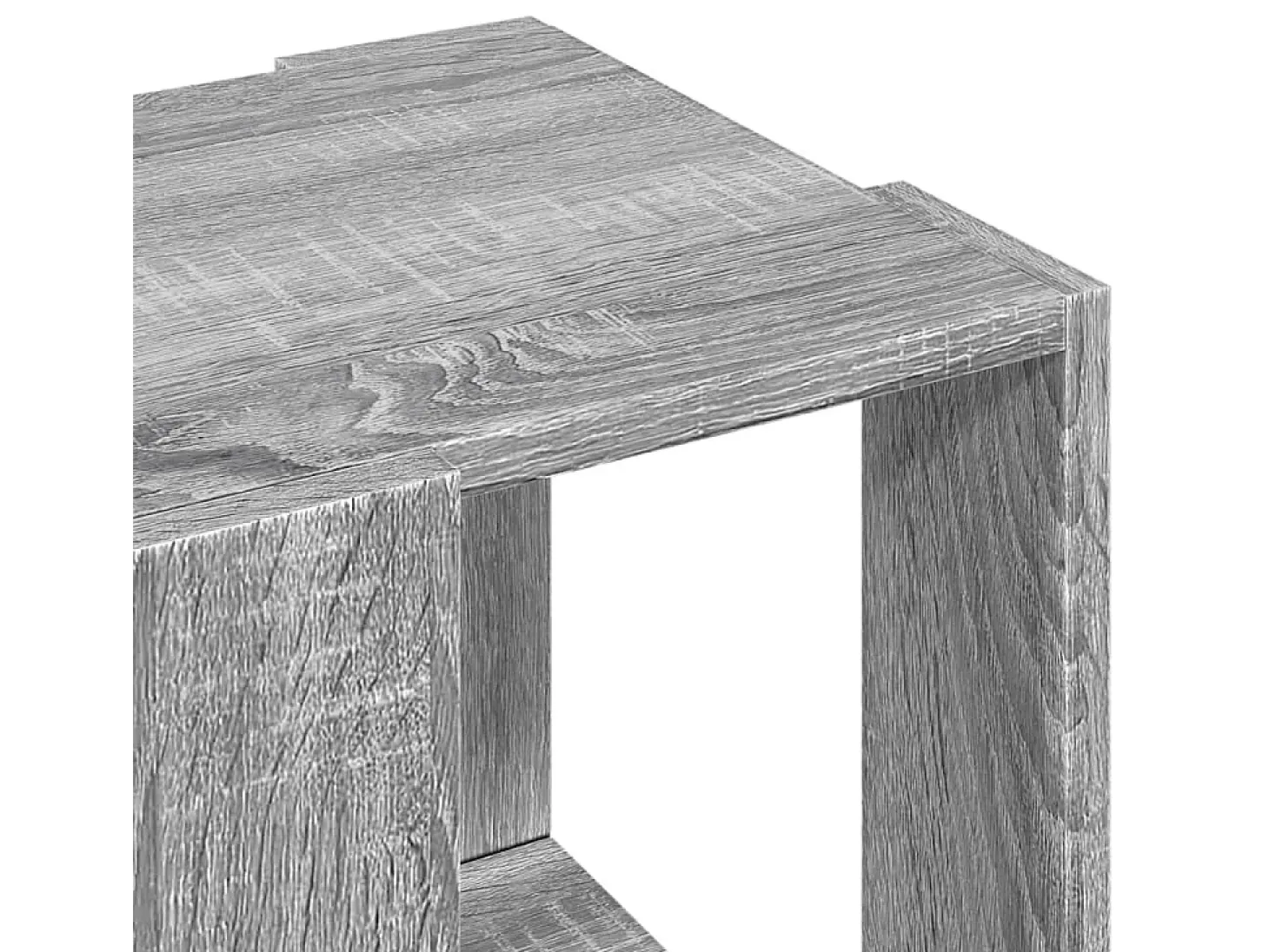 Mesa de centro madera de ingeniería gris Sonoma 32x32x30 cm