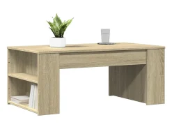 Mesa de centro madera de ingeniería roble Sonoma 102x55x42 cm