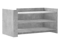 Mesa de centro madera de ingeniería gris hormigón 100x50x50 cm