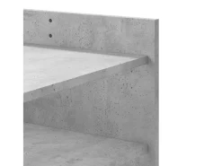 Mesa de centro madera de ingeniería gris hormigón 100x50x50 cm