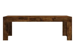 Mesa de centro madera de ingeniería roble ahumado 102x50x36 cm