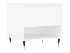 Mesa de centro madera de ingeniería blanco 50x46x50 cm